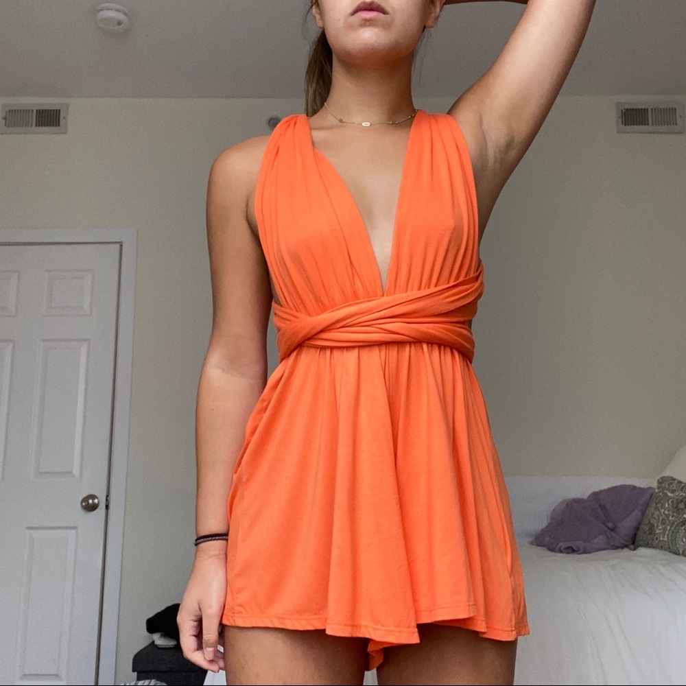 Open back romper